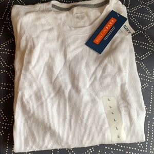 NWT white long sleeved shirt Large